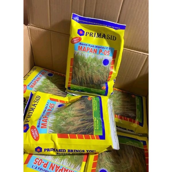 Benih Padi Hibrida Mapan p-05 Asli/oriinal Kemasan Pabrik 1kg EXP 04 2026.
