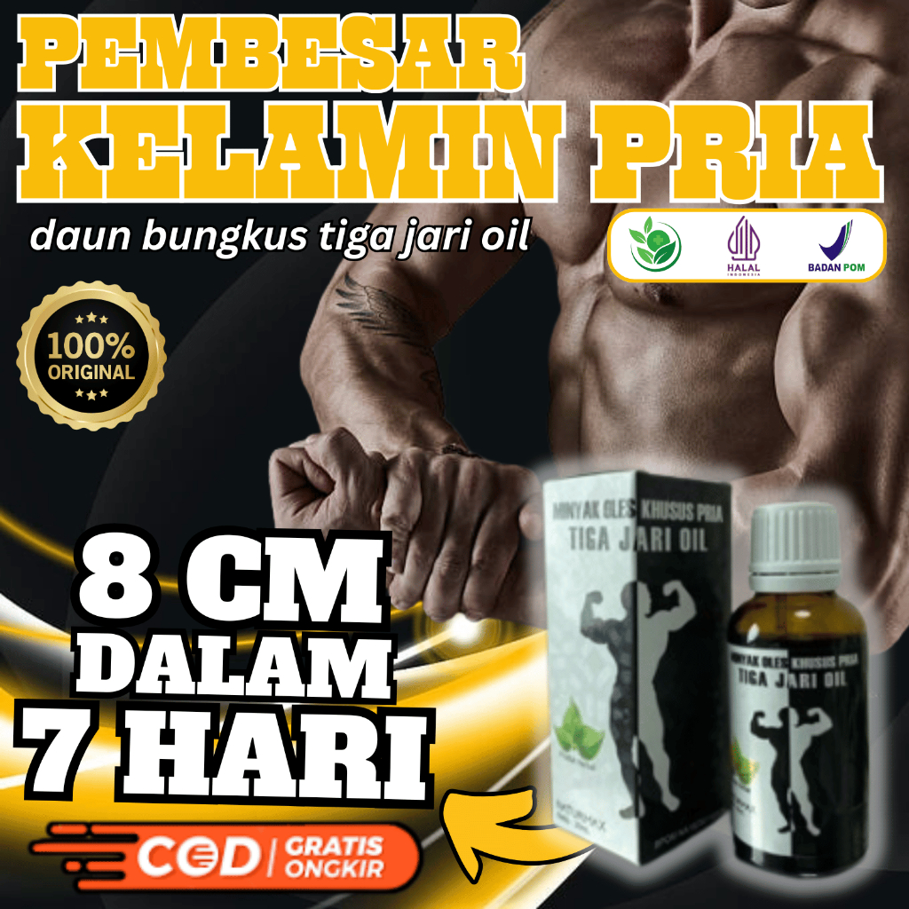 DAUN BUNGKUS Pembesar kelamin laki laki Tiga jari Permanen100% Original Asli Papua paling ampuh