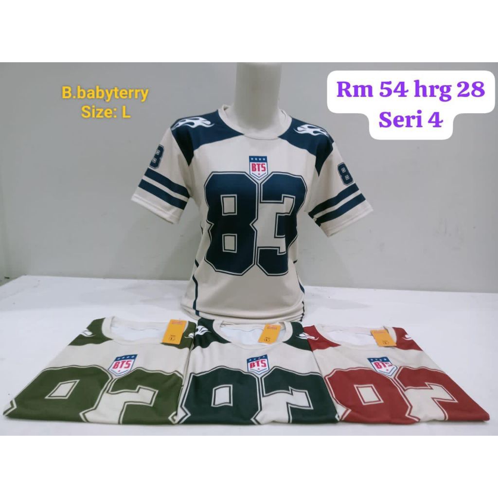 Kaos Tshirt Wanita Allsize fit to L Warna Random Motif Baseball Softball 83