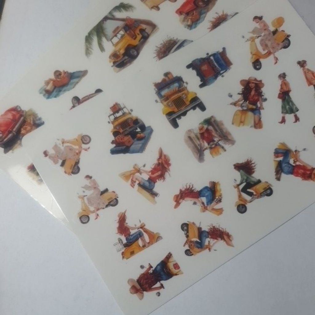 

ARTDOESWORK Lets going somewhere stiker transparant