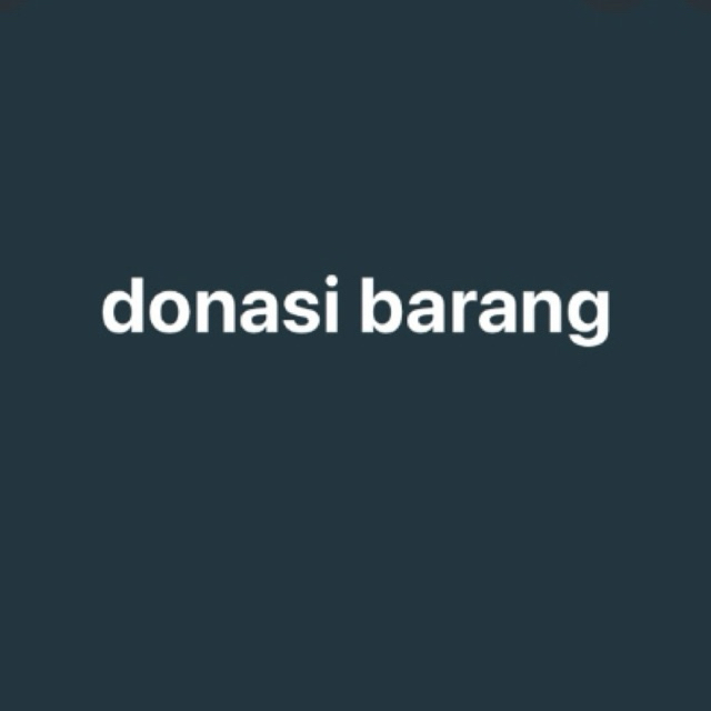 donasi barang