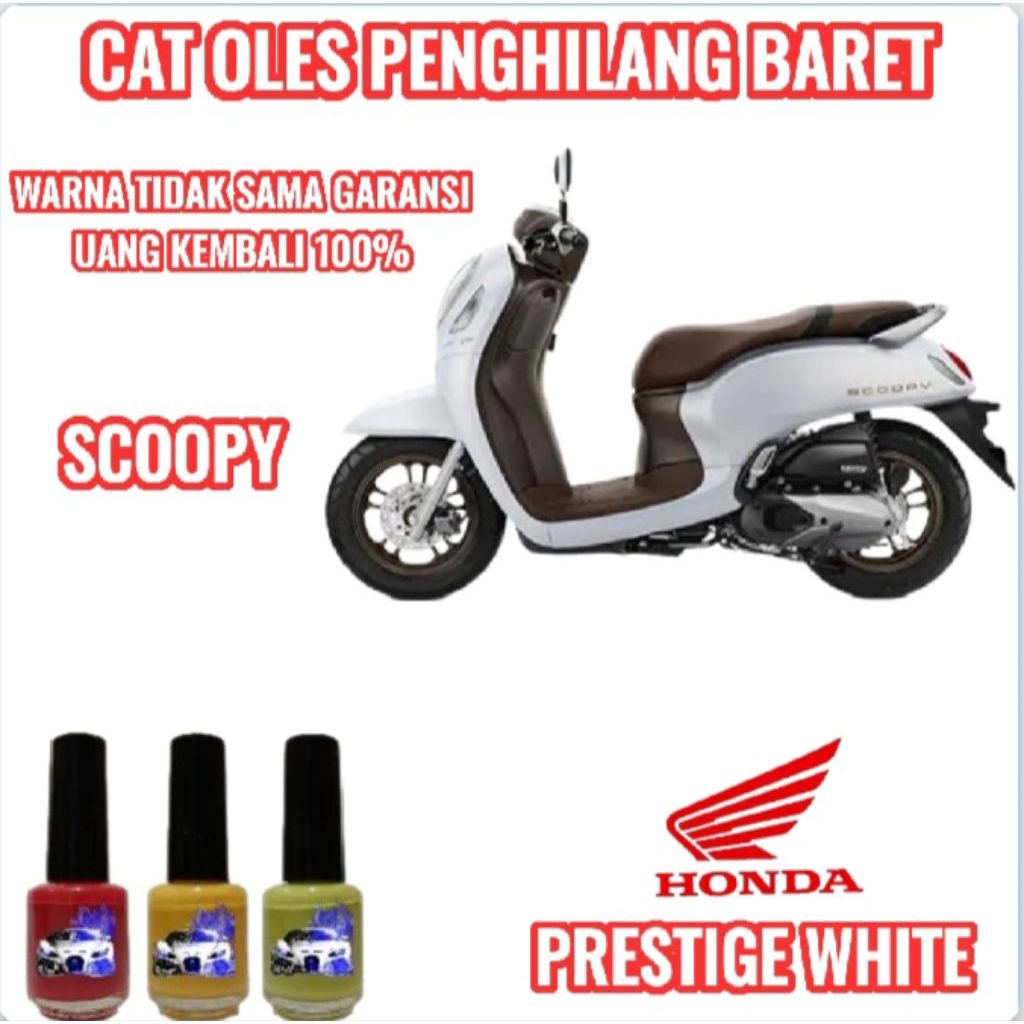 CAT OLES PENGHILANG BARET MOTOR SCOOPY PUTIH/PRESTIGE WHITE 2018,2019,2020,2021,2022,2023,2024,2025 