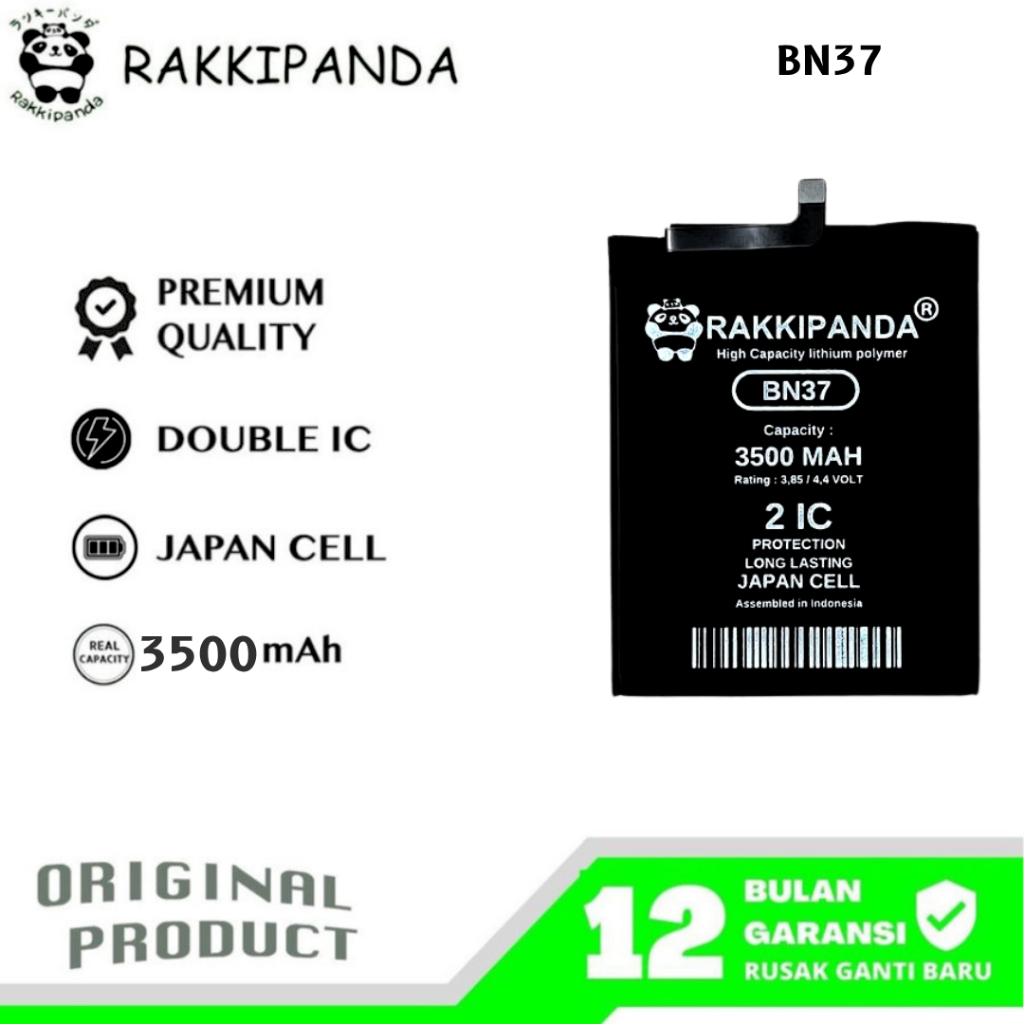 RakkiPanda - BN37 Redmi 6A / Redmi 6 Batre Batrai Baterai