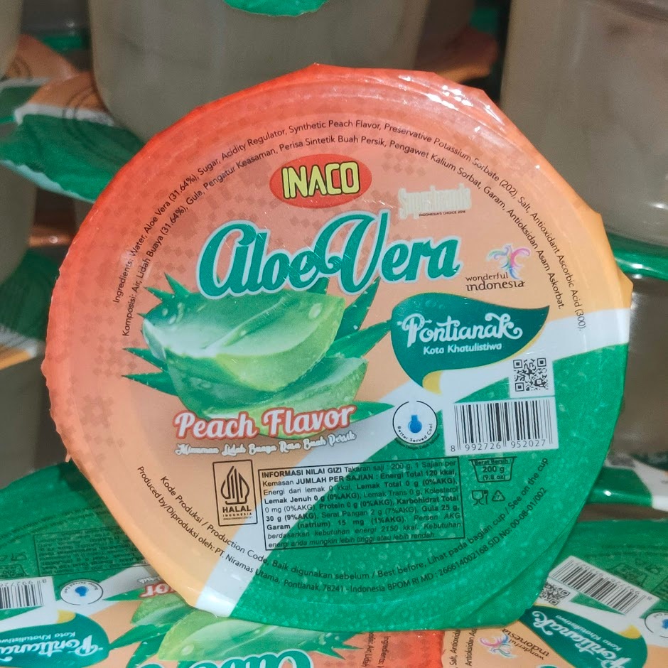 

Minuman Nata de Coco / Aloe Vera INACO kemasan Cup 200gr