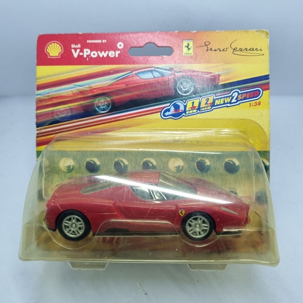 Diecast Mobil Hotwheels 1:38 V-POWER SHELL FERRARI