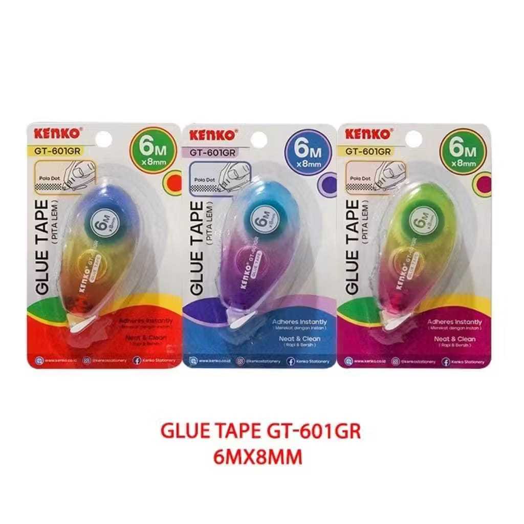 

Glue Tape Kenko GT-601GR/Glue Tape Lem Pita Dua Sisi Doubel Sided Tape Roll Kenko GT-601GR
