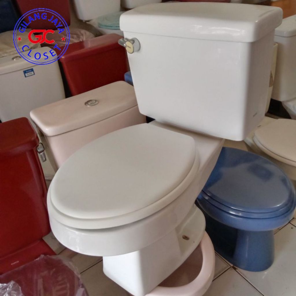 Closed Toilet Duduk TOTO Sw 703 Jpt Engkol Depan - Closet Varian Warna Free Peti Kayu