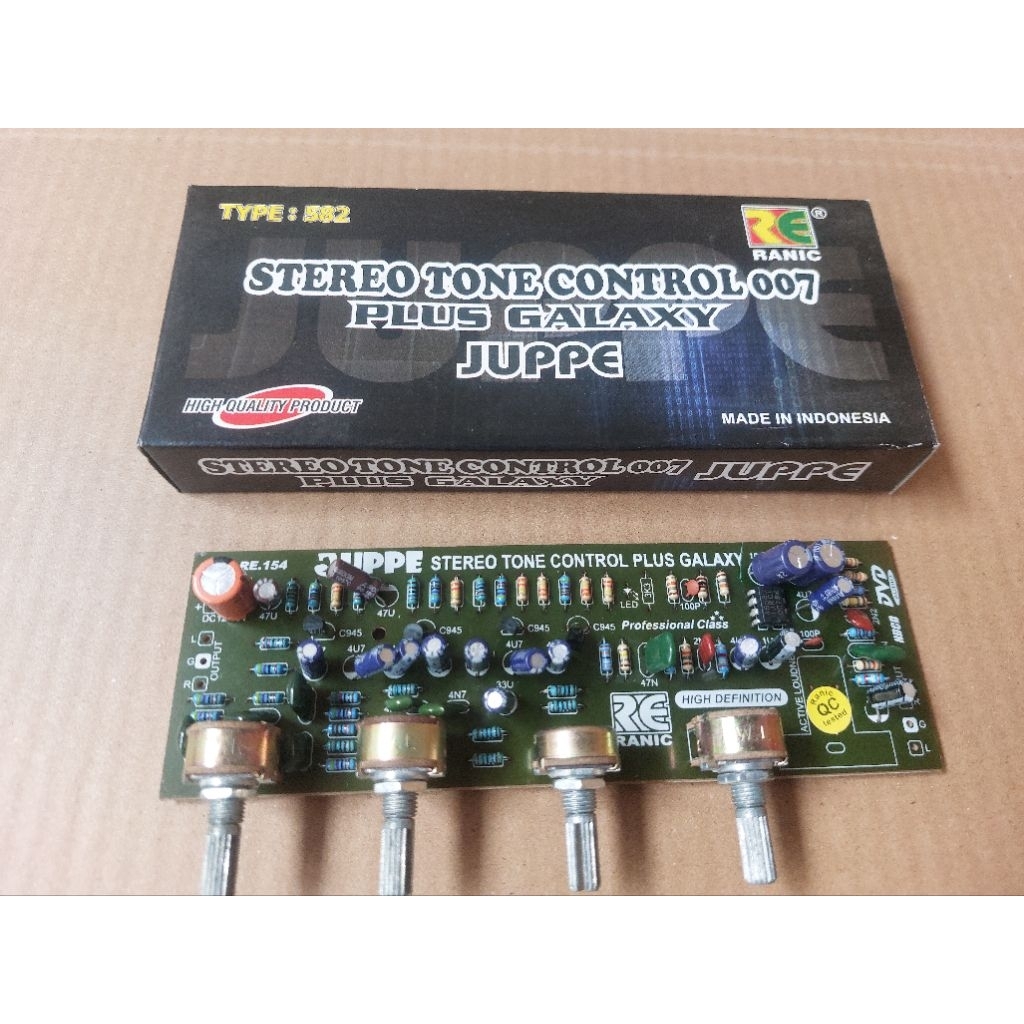 Kit Tone Control Stereo 007T Plus Aktif Loudness Galaxy 4558