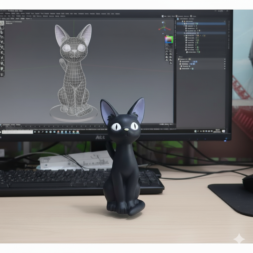 Studio Ghibli Kiki's Delivery Service JIJI Figure Loose