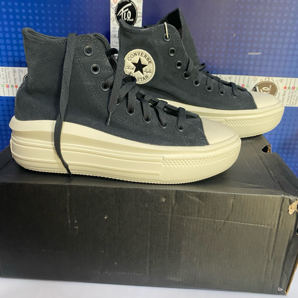 Size 38 Sepatu Converse CTAS MOVE HI Kulit Women Original
