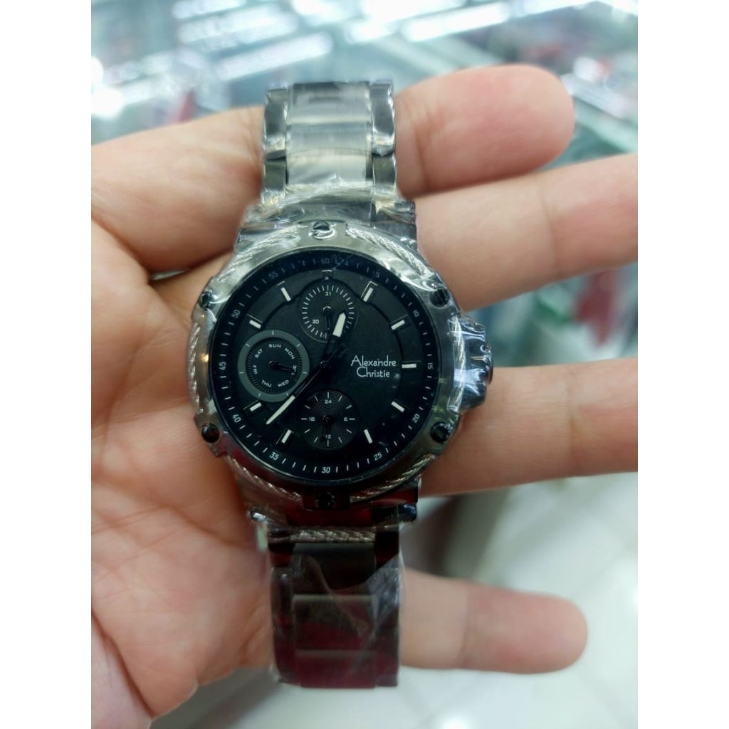 Jam tangan wanita Alexander Christie orginal 6561 bahan stainless steel free box dan batre cadangan