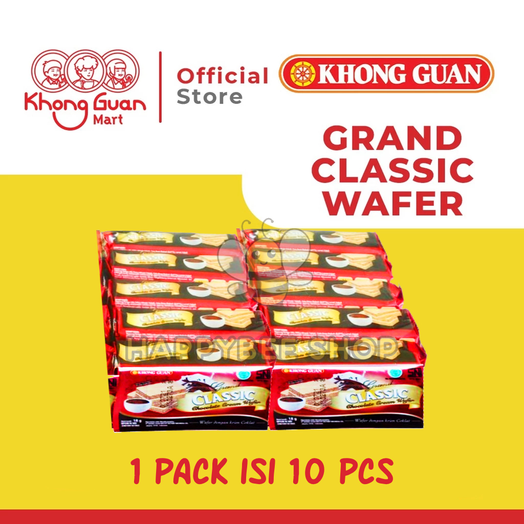 Khong Guan Grand Classic Wafer 1 Pack isi 10 Pcs