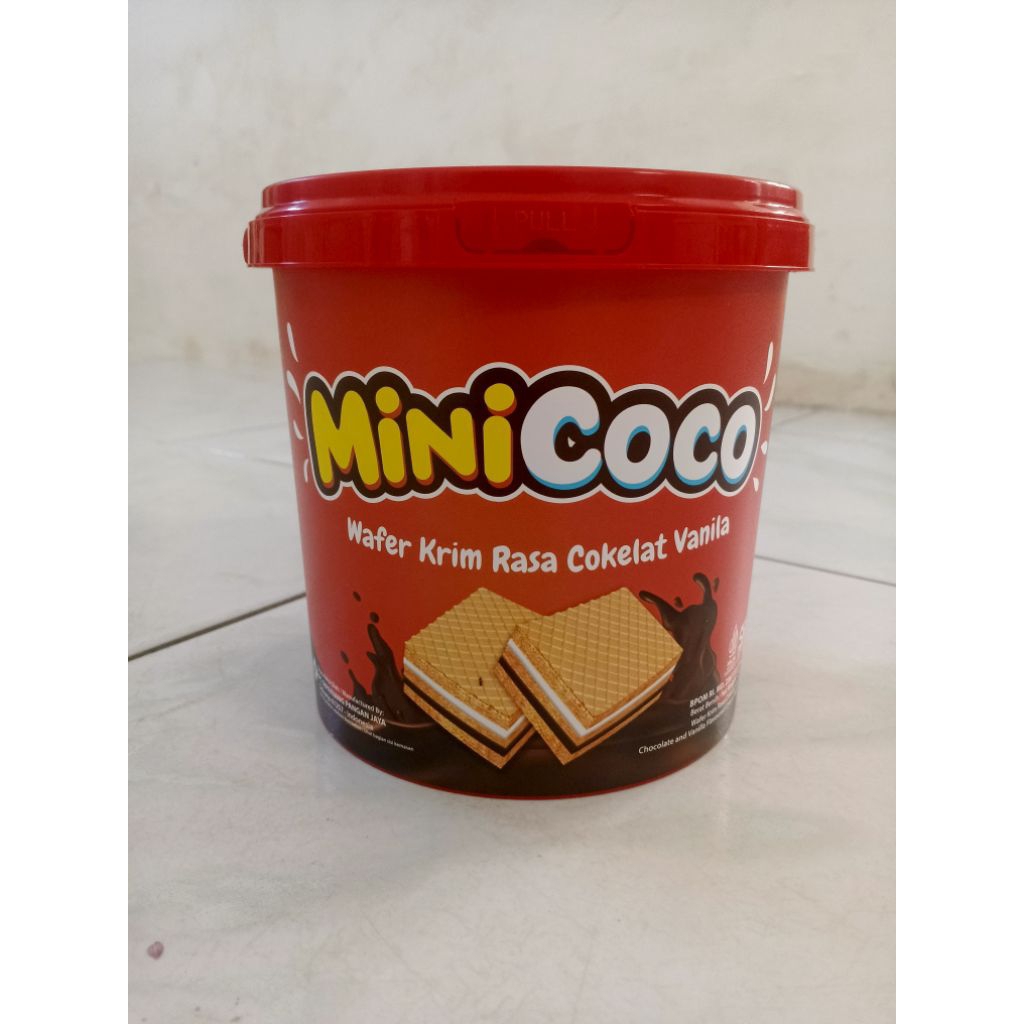 

Kue Timba/MiniCoco Wafer Krim Coklat Vanila
