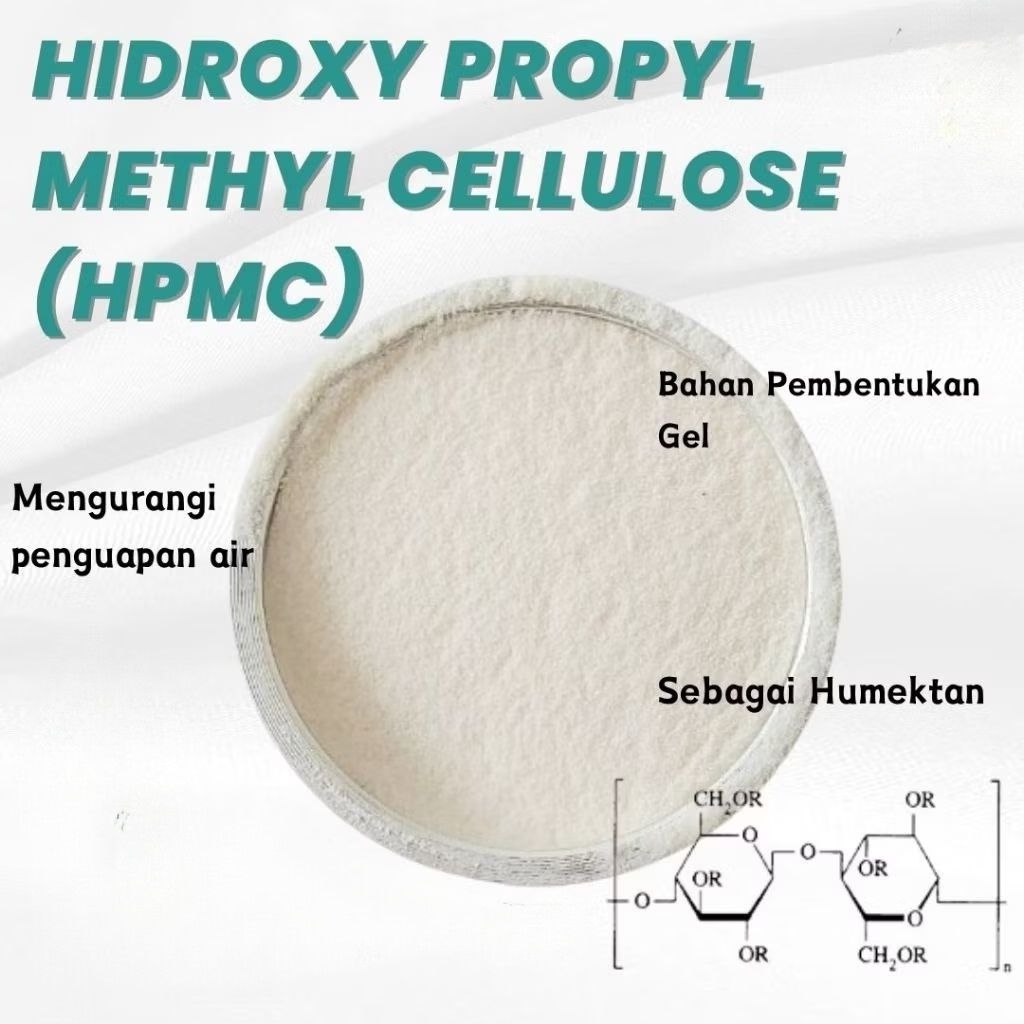 Hydroxypropyl Methylcellulose / HPMC – Grade Kosmetik & Farmasi – 100gr