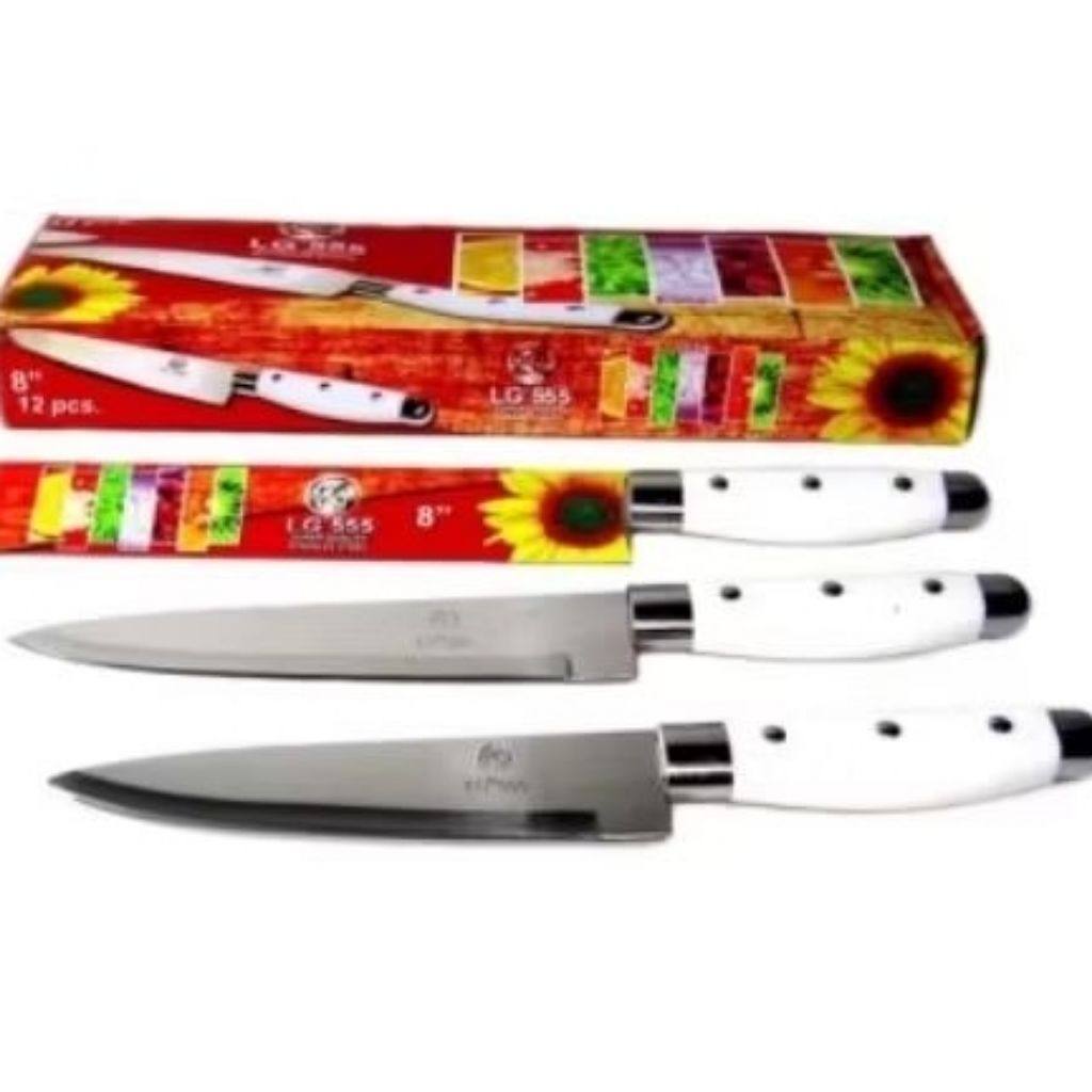 PISAU DAPUR GAGANG PUTIH SUPER TAJAM | PISAU DAPUR SERBAGUNA | PISAU TAJAM