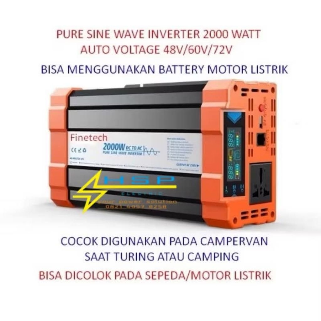 INVERTER 2000w 48/60/72v (auto/manual)