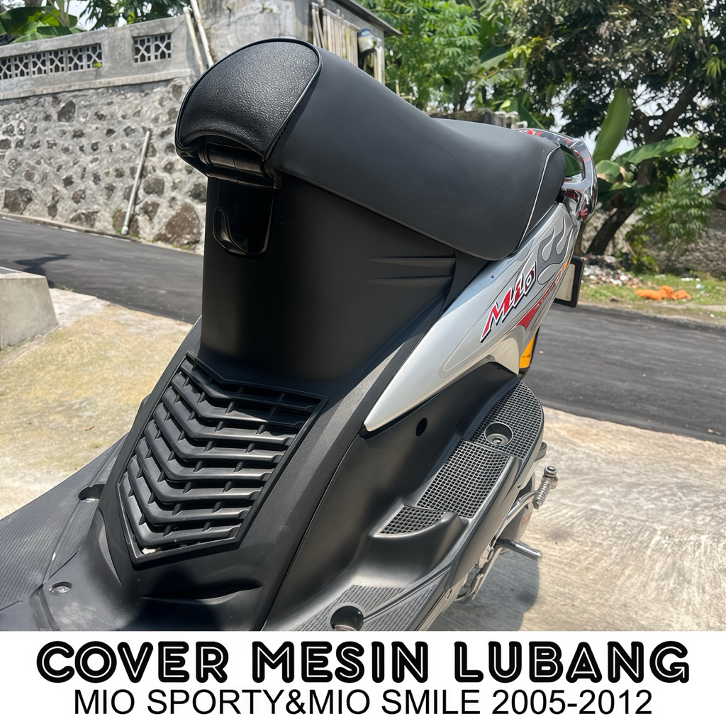 COVER BAGASI TUTUP MESIN MODEL LUBANG MIO SPORTY MIO SMILE MIO 2005 2006 2007 2008 2009 2010 2011 20