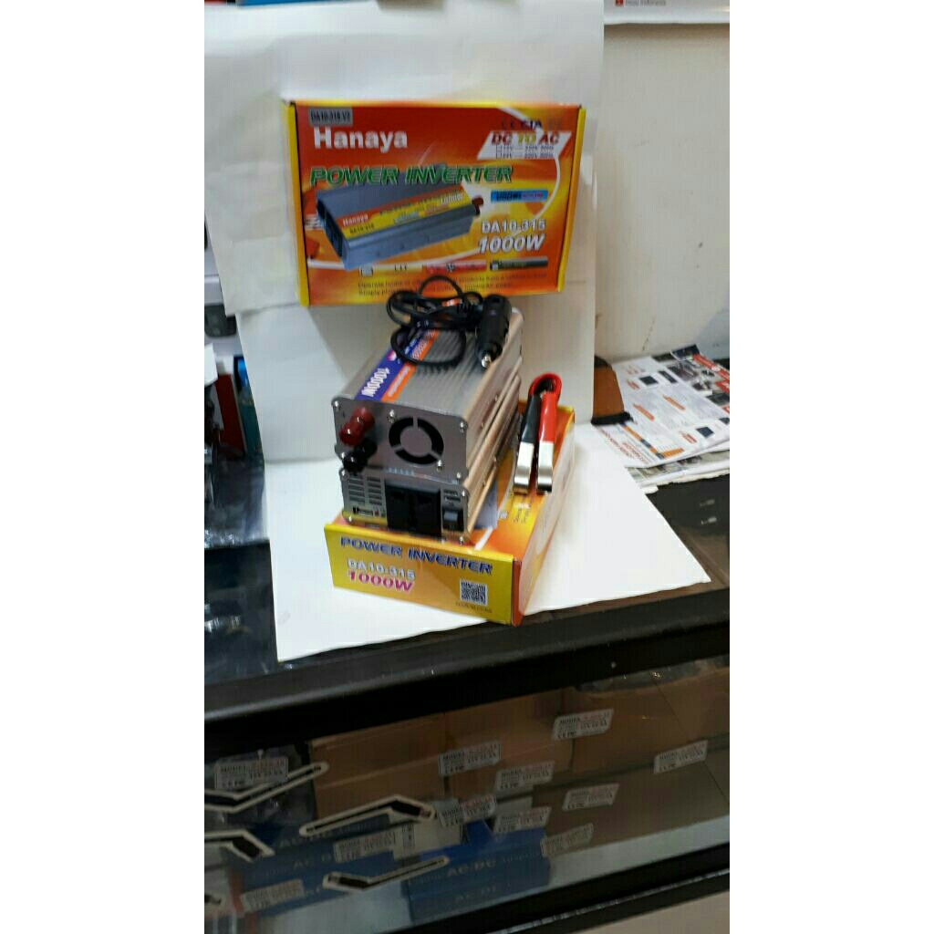 POWER PAKET INVERTER 1000 WATT 12 V  / INVERTER  1000WATT USB + KABEL LIGHTER MOBIL