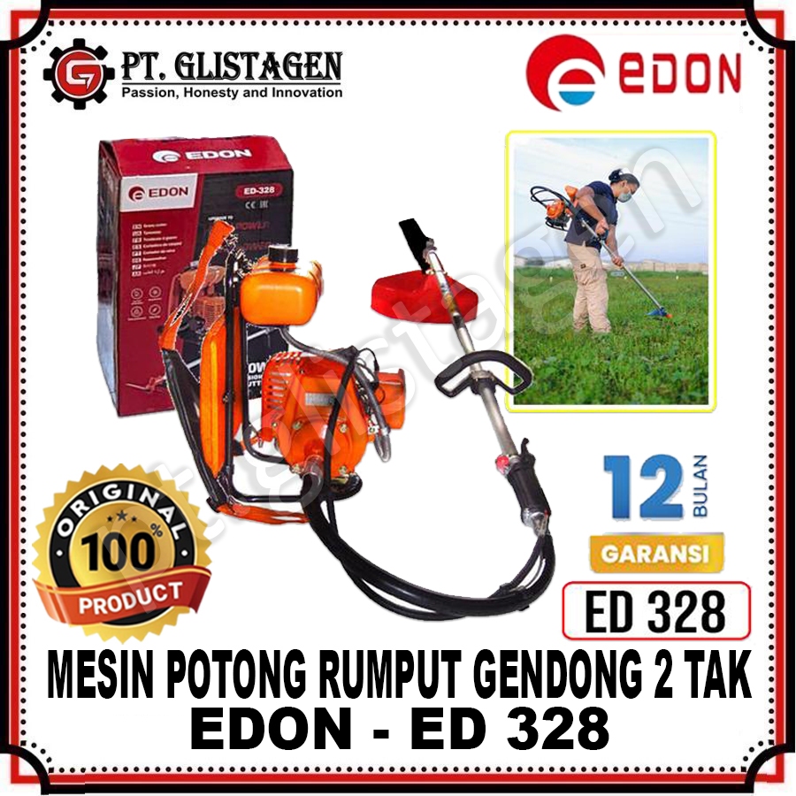 EDON ED328 Mesin Potong Rumput Brush Cutter ED 328 2-TAK ORIGINAL EDON