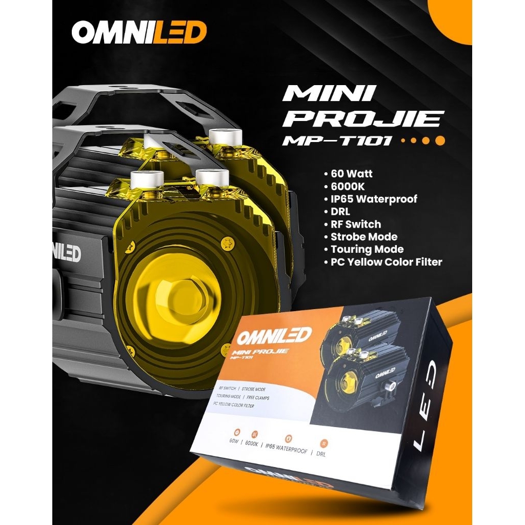 OMNILED MP T101 LAMPU MOTOR LAMPU TEMBAK TOURING MODE RF SWITCH 60 WATT