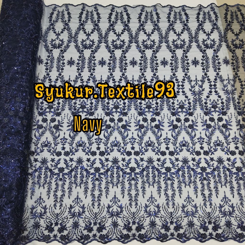 Kain Tile Full Payet dan mute/Kain Tulle Payet mute kaca terbaik dan termurah