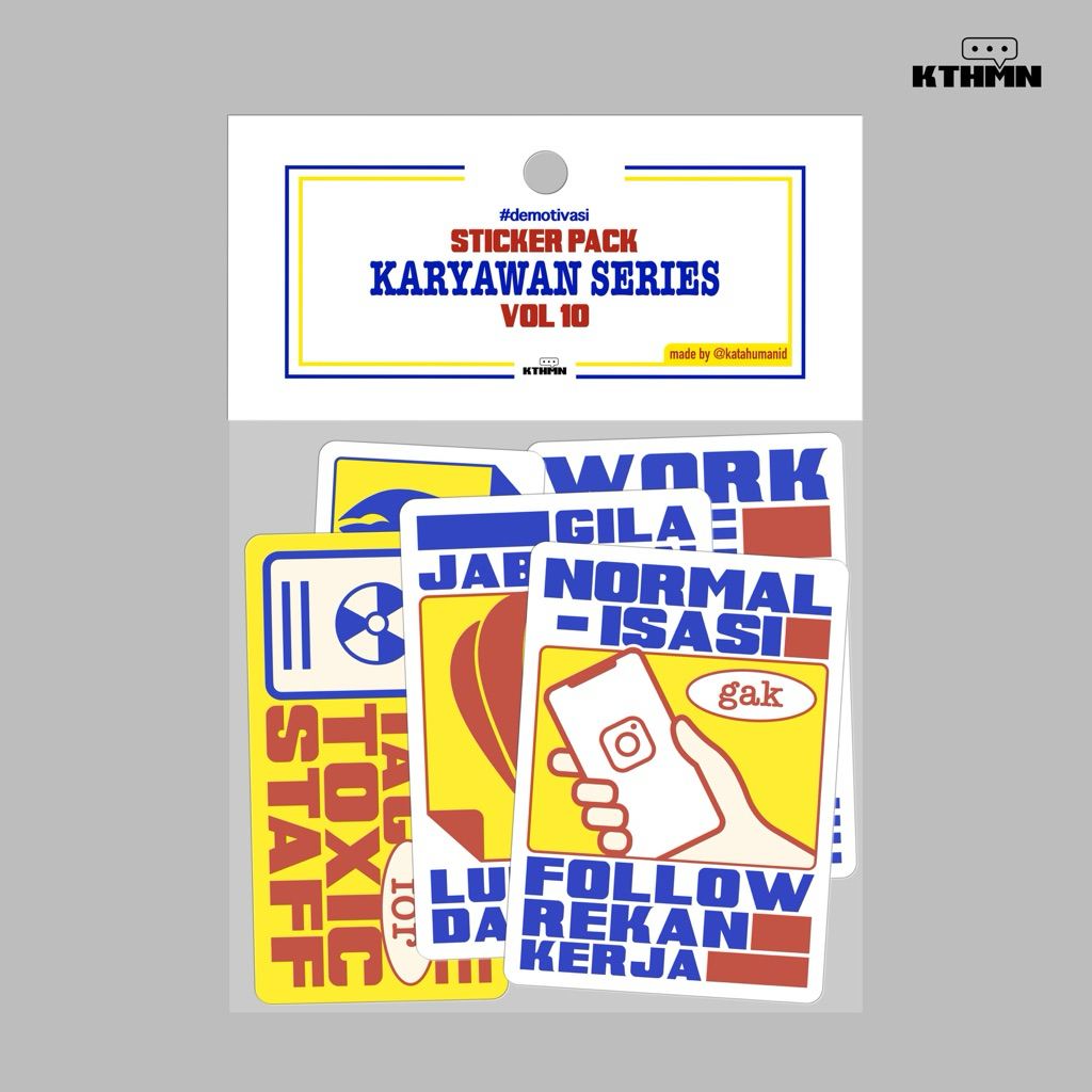 

Karyawan Series Vol. 10 - Sticker Pack | SP - 097