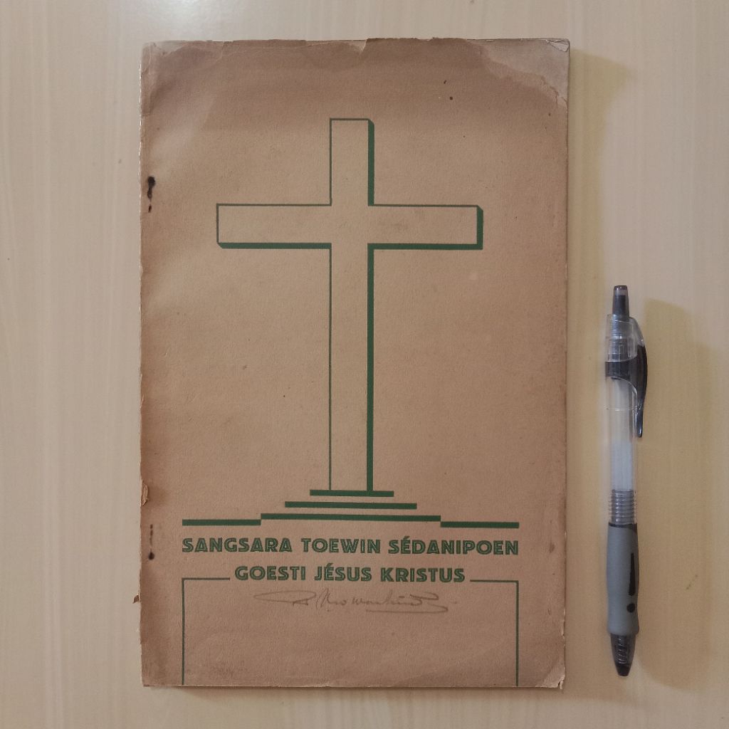 SANGSARA TOEWIN SEDANIPOEN GOESTI JESUS KRISTUS - Buku Lawas Ejaan Oe - Bekas Murah Original - B1