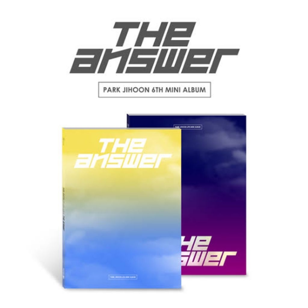 park jihoon the answer album sealed booked