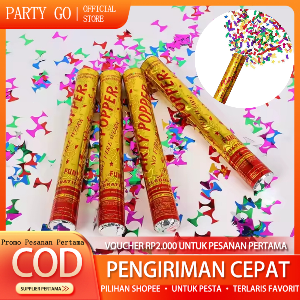 Party Popper Confetti Semburan Kertas Pesta Ulang Tahun Wedding