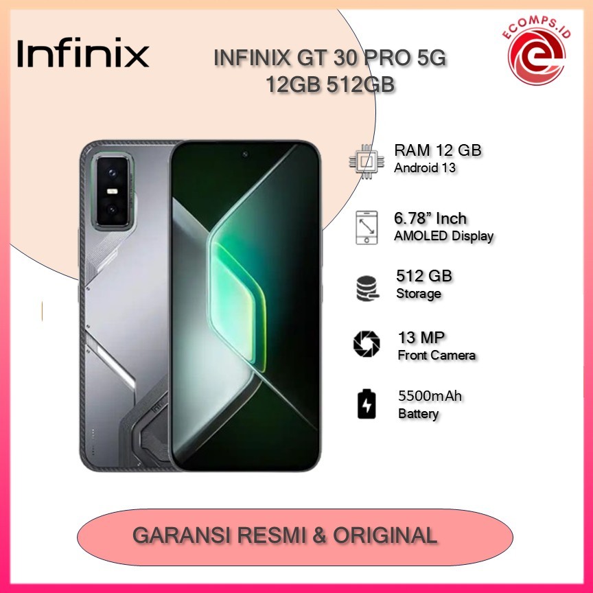 Handphone Infinix GT 30 Pro 5G 12GB 512GB Gaming HP