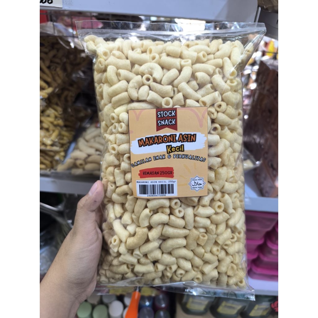 

Makaroni Kecil Asin Gurih 250gr