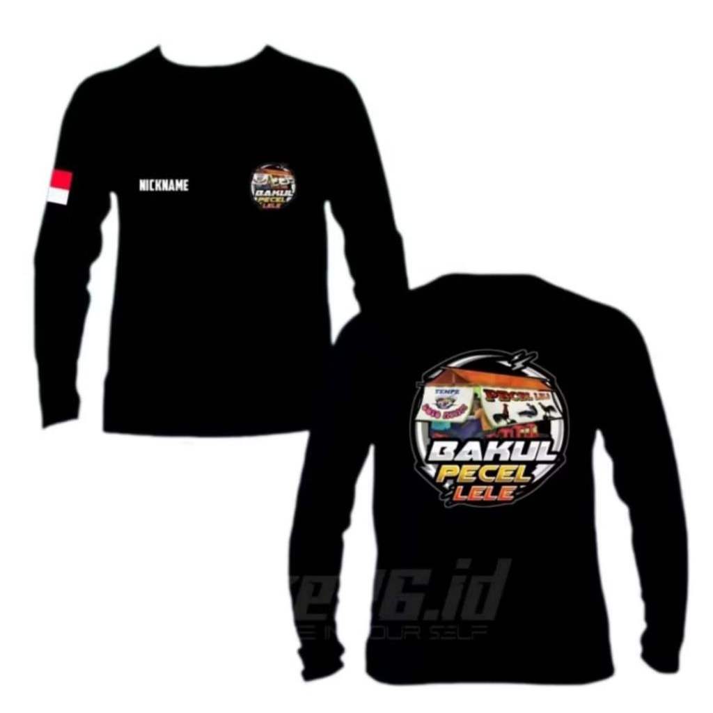 KAOS BAKUL PECEL LELE MODEL BULAT WARUNG PECEL LELE