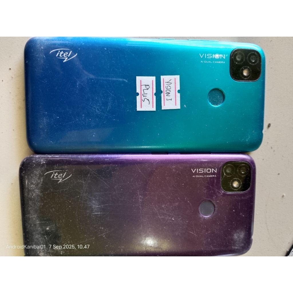 mesin itel vision 1 normal minus lcd