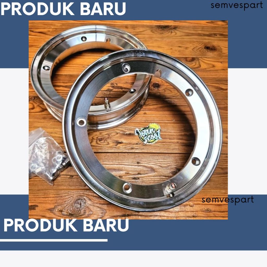 Velg tubeless ring 10 vespa SIP scooter vespa classic velg sip afr vespa sprint px excel Velg Cnc