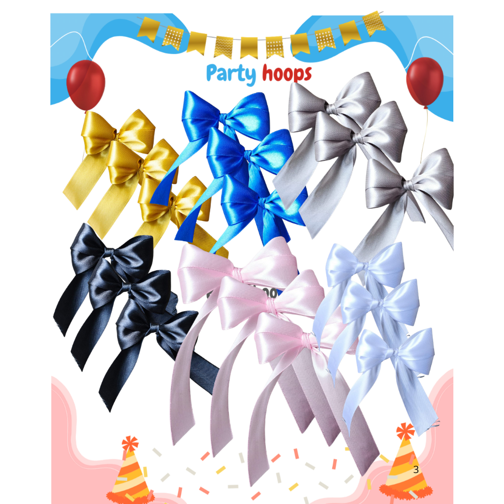 

Pita Satin Sedang Souvenir Hampers ulang tahun kado hantaran pita bucket lucu parcel