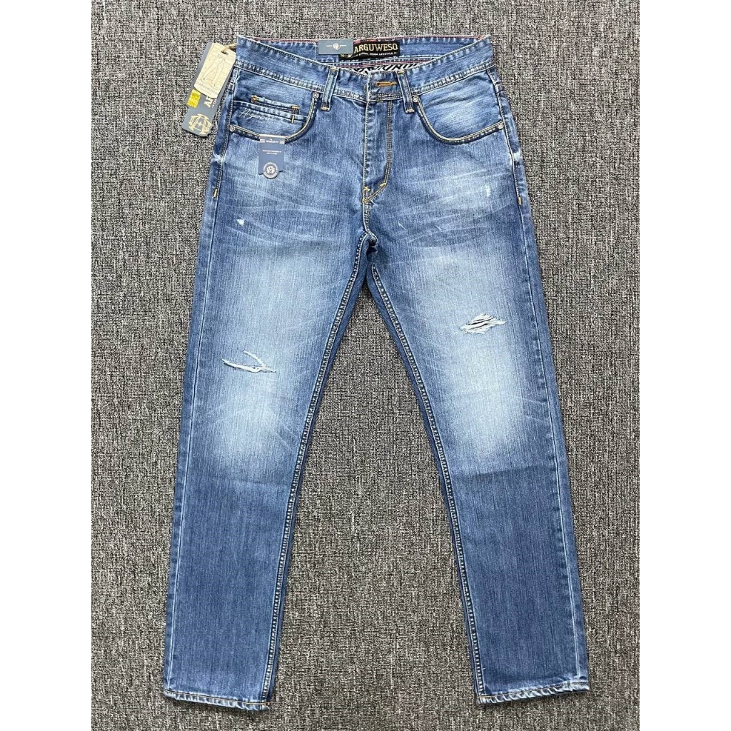 Celana Jeans Sobek Pria Original Arguweso Quality Cardinal Size 28-33