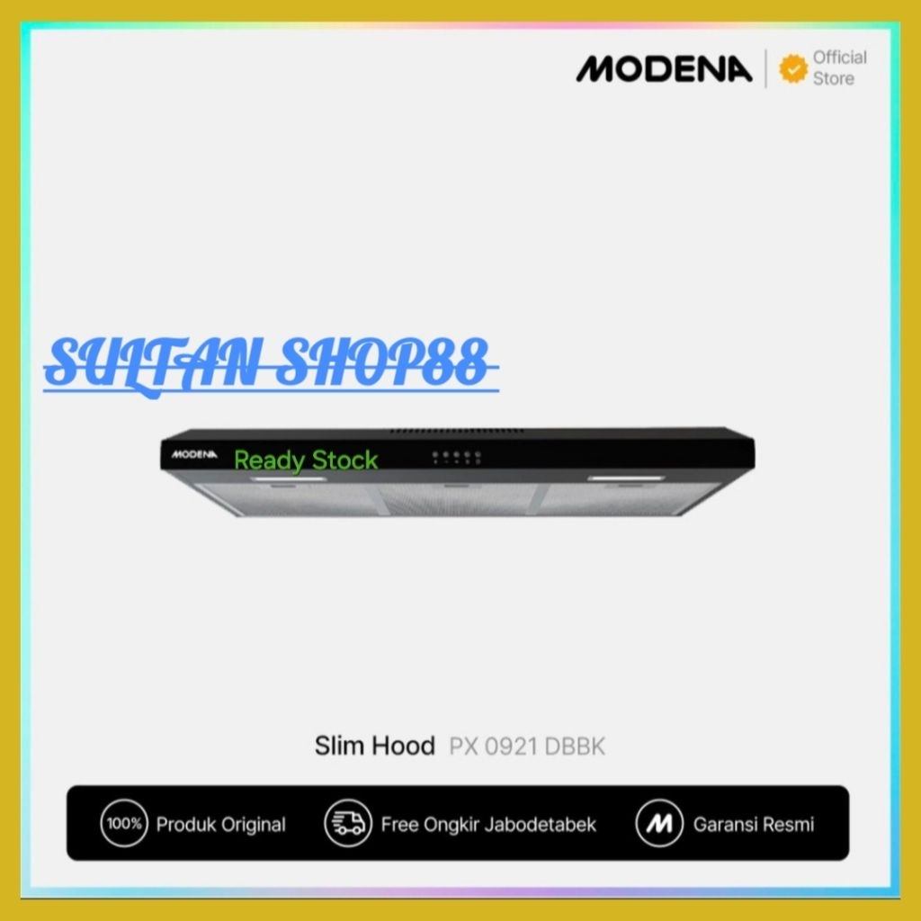 MODENA PENGHISAP ASAP DAPUR PX0921DBBK SLIM 90 CM