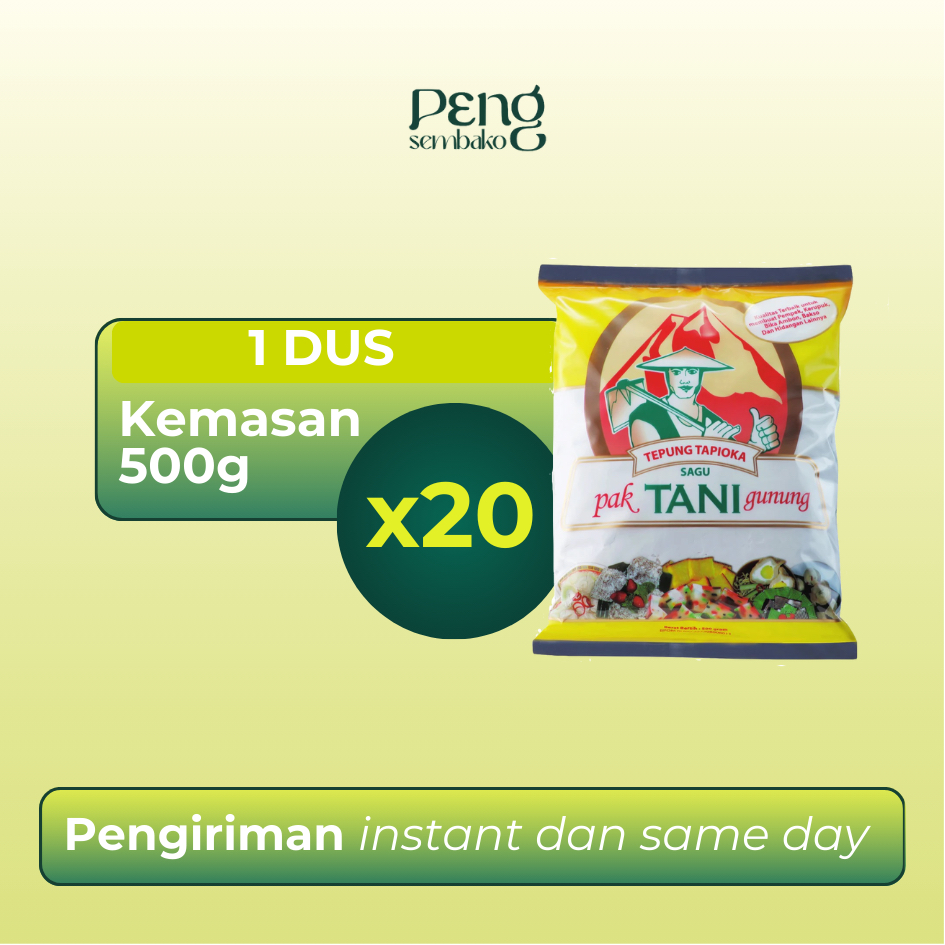 

PAK TANI Tepung Tapioka Dus (500g x 20pcs)