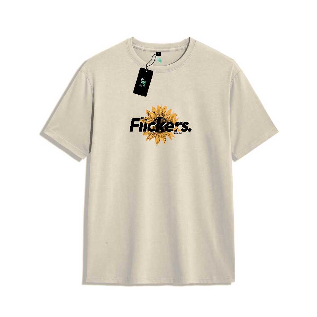 Kaos FLICKERS Reguler Fit Pria Wanita T Shirt Cotton Combed 30s | Kaos Pria Keren | Kaos Distro