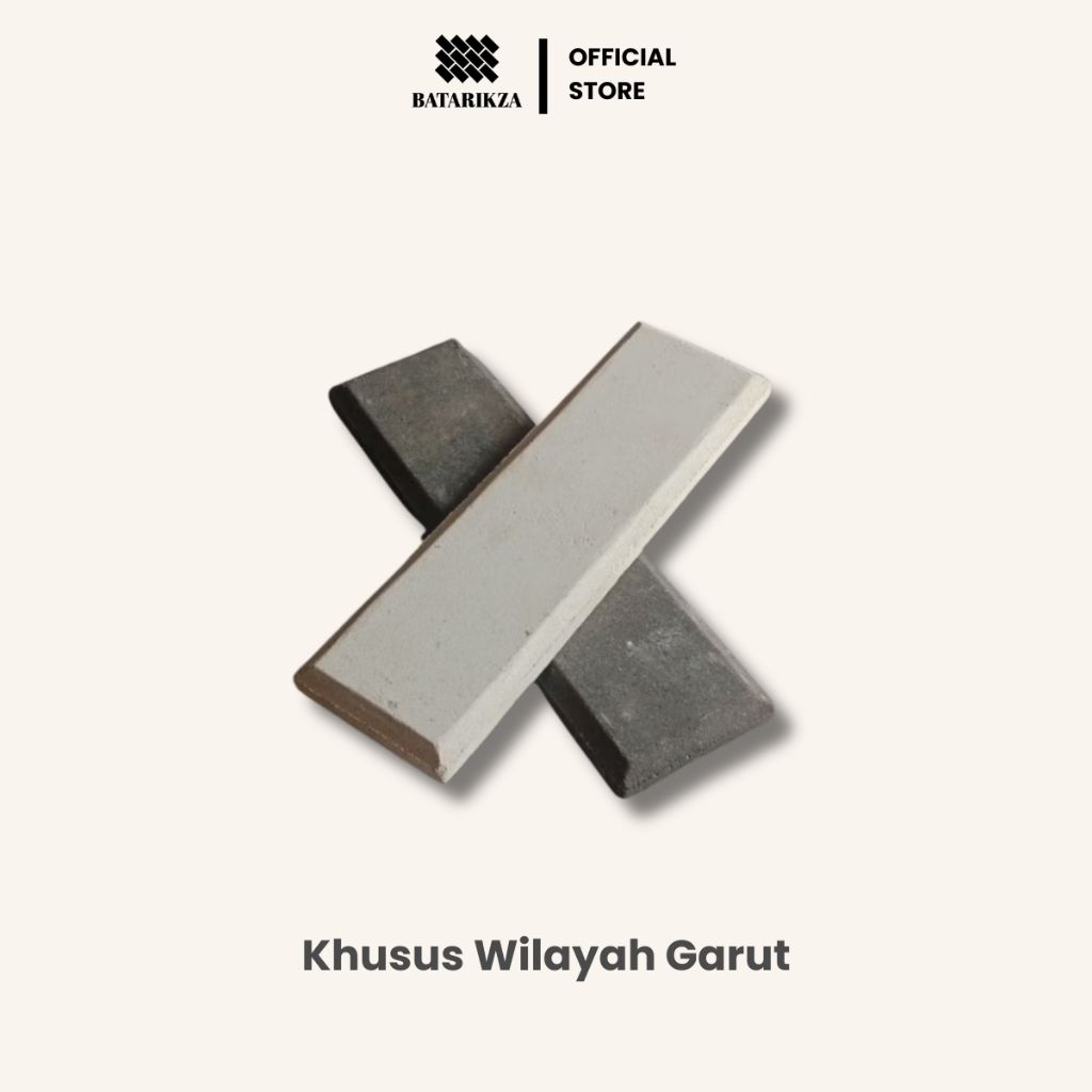 Batarikza - Bata Tempel Beton 24×7×2 cm – Abu, Merah, Putih (Wilayah Garut)