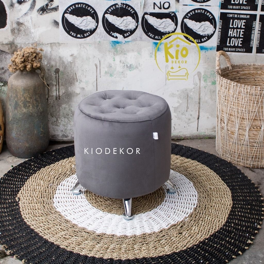 stool bulat. sofa estetic. kursi Santai. sofa minimalis