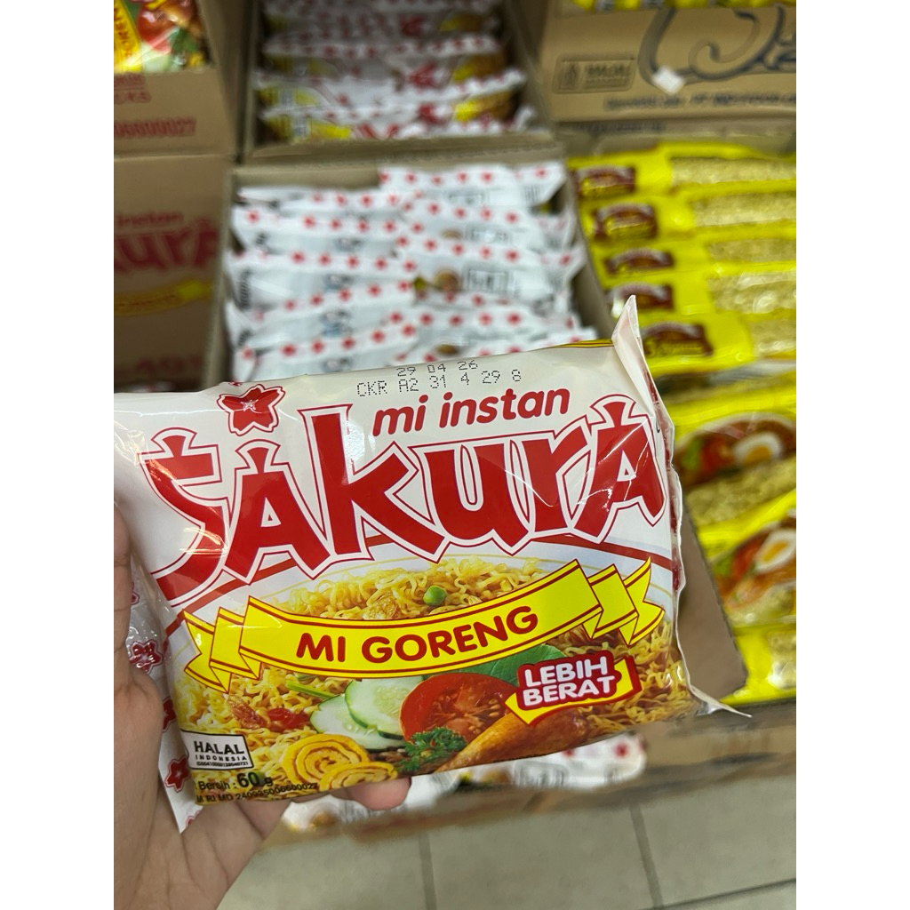

Mie Sakura Mie Instan Goreng 60gr