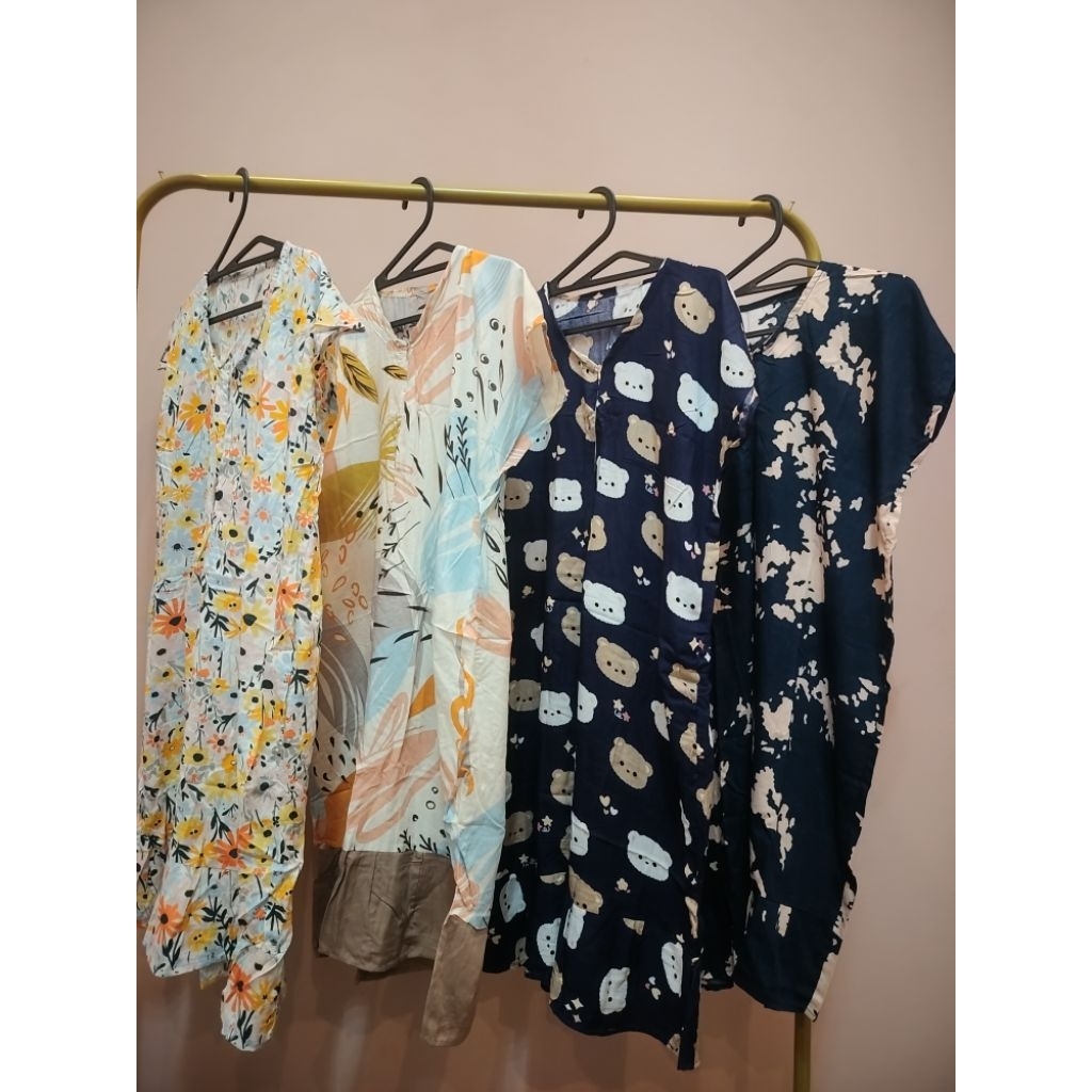 Daster Zipper Rampel /Daster balikpapan /Daster Busui