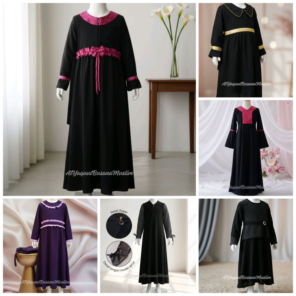 Jubah Anak Perempuan Muslim Terbaru – Gamis Anak Premium Elegan & Nyaman Dipakai | Jubah Gamis Anak 