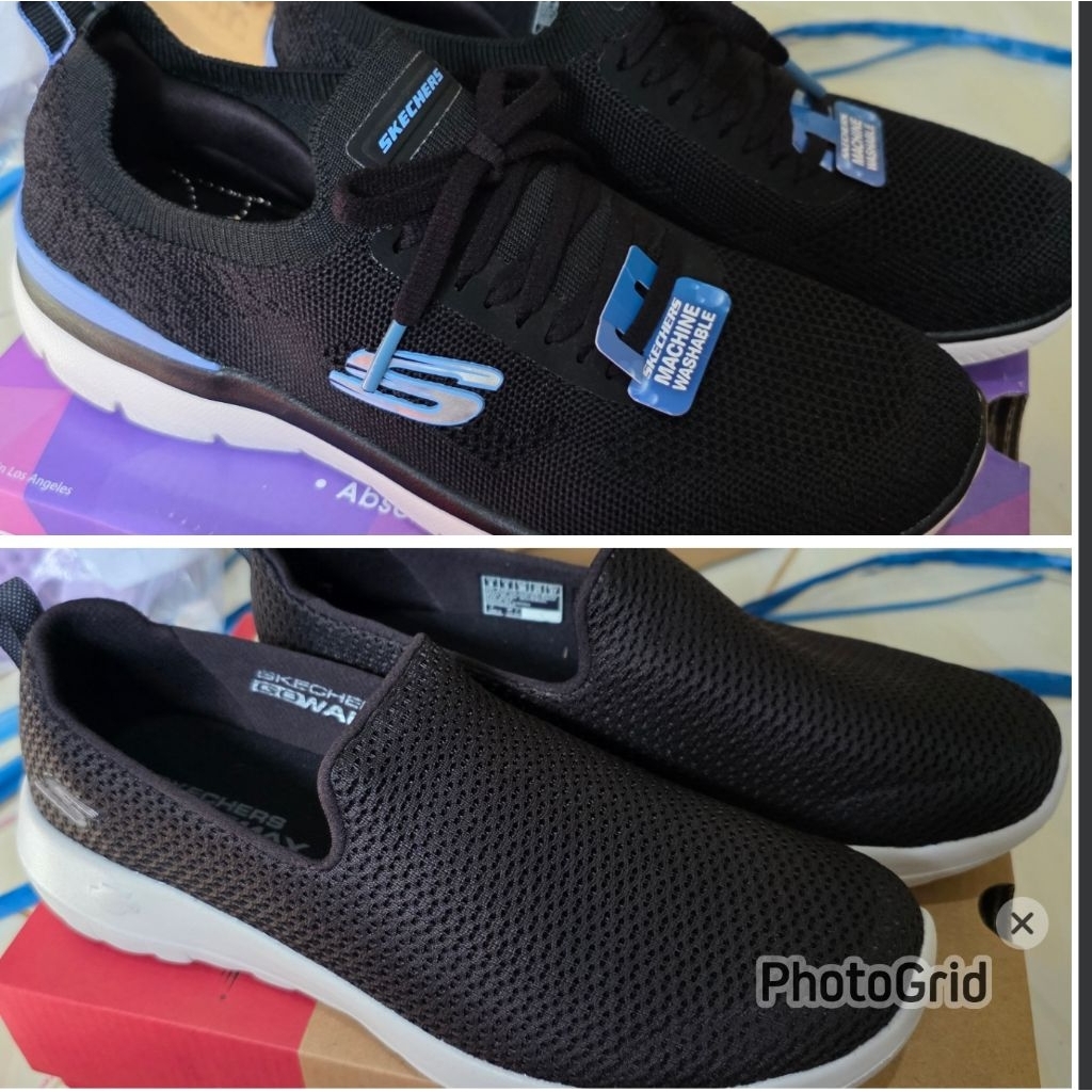 Sepatu Sneakers Wanita Skechers GO Walk Joy dan Sport Summit White Original seperti beli ditoko Baru