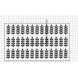 Payet Swarovski diamond tempel mote gosok motif daun