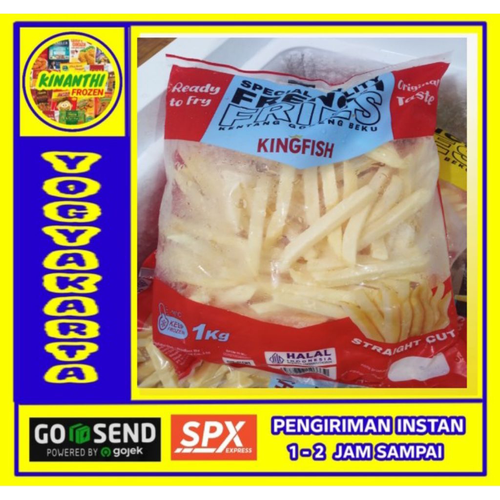 

kentang kingfish straight cut 1 kg, Jogja Frozen