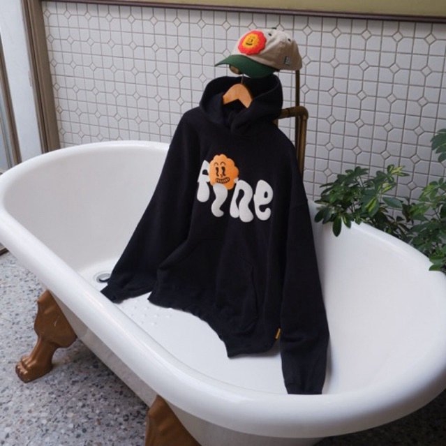 Superfine - LIE Black Heavyweight Cotton 330gsm Hoodie