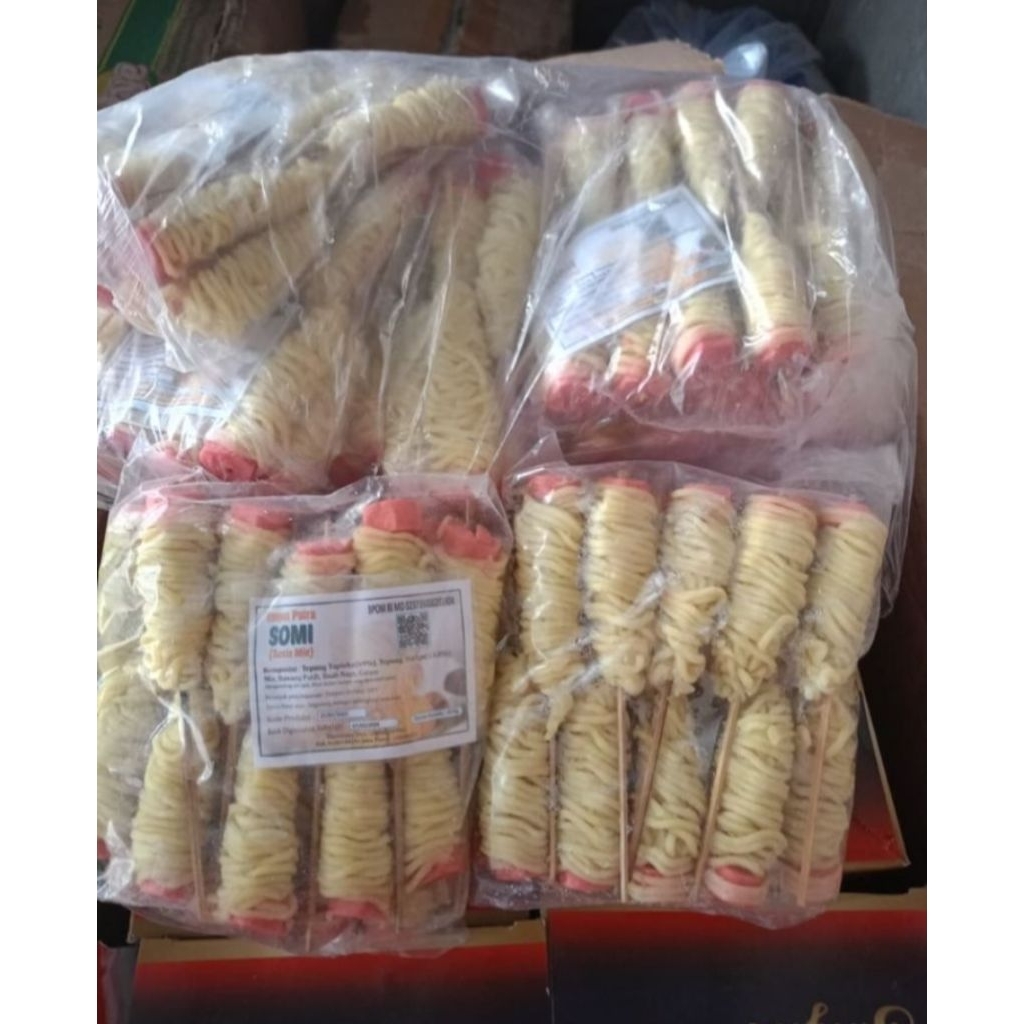 Sosis Mie 400gr Frozen Food | Somi Sosis Mie Gulung | Aneka Sosis