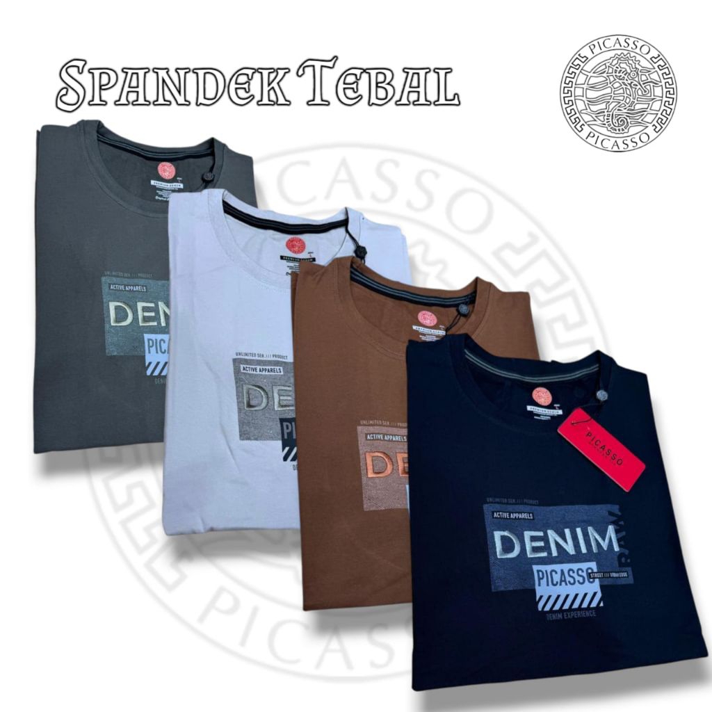 T-Shirt Pria PICASSO ORIGINAL Spandek Tebal